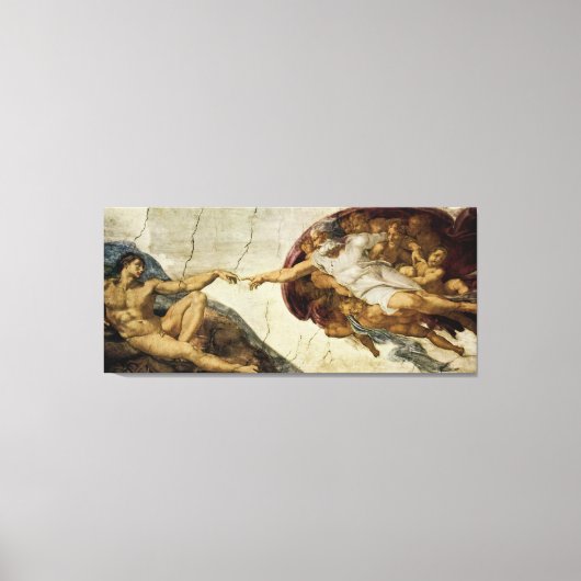 De oprichting van Adam Canvas Afdruk (Voorkant)