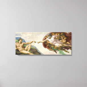 De oprichting van Adam Canvas Afdruk