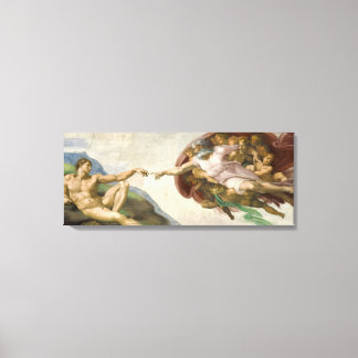 De oprichting van Adam Canvas Afdruk