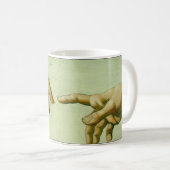 De oprichting van Adam in detail Koffiemok (Voorkant rechts)