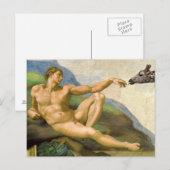 De oprichting van Adam Parody Briefkaart (Voorkant / Achterkant)