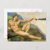 De oprichting van Adam Parody Briefkaart (Voorkant / Achterkant)