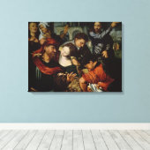De oproep van St. Matthew Canvas Afdruk (Insitu (Houten vloer))
