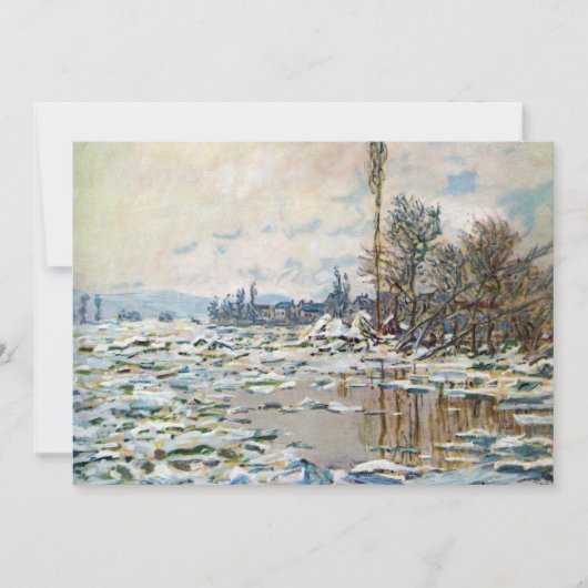 De opsplitsing van het ijs door Claude Monet (Voorkant)