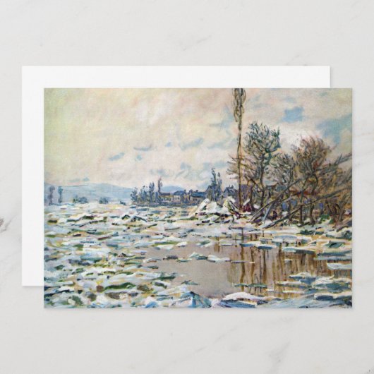 De opsplitsing van het ijs door Claude Monet (Voorkant / Achterkant)