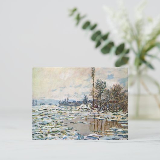 De opsplitsing van het ijs door Claude Monet Briefkaart (Staand voorkant)