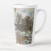 De opsplitsing van het ijs door Claude Monet Latte Mok (Rechts)