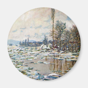 De opsplitsing van het ijs door Claude Monet Magneet