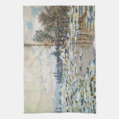 De opsplitsing van het ijs door Claude Monet Theedoek (Verticaal)