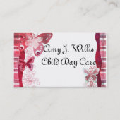 De Opvang van het kind Visitekaartje (Voorkant)