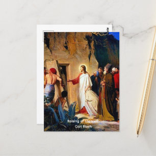De opvoeding van Lazarus, Carl Bloch, Briefkaart