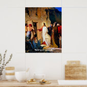 De opvoeding van Lazarus, Carl Bloch, Poster (Keuken)