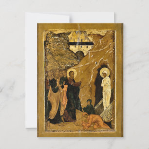 De Opwekking van Lazarus van een Festivaltroon Ico Briefkaart