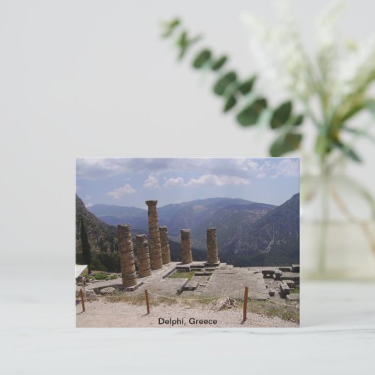 De "Oracle of Delphi" Briefkaart (Staand voorkant)
