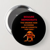 DE ORANJE BUTTON MAN (Voorkant /achterkant)