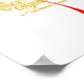 De Oranje gaszak Poster (Hoek)