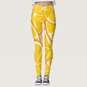 De Oranje Leggings van de Citrusvrucht van de