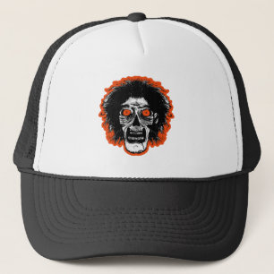 De Oranje Ogen van de ZOMBIE Trucker Pet
