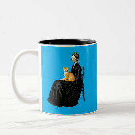 De Oranje tabby van de moeder van Whistler Tweekleurige Koffiemok