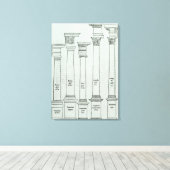 De Orders van Architectuur Canvas Afdruk (Insitu (Houten vloer))