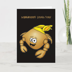 De oren slechtgehumeurde Pasen van het konijntje Feestdagen Kaart