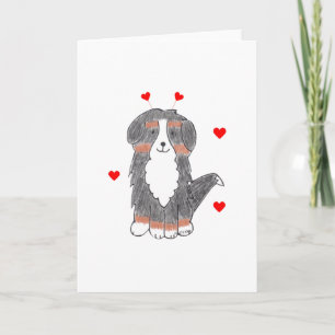 De Oren van Valentijn van de Hond van de Berg van Feestdagen Kaart