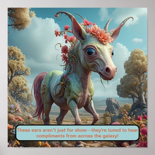 De oren zijn geland poster (Voorkant)