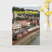 De Orient Express Happy Birthday Kaart (Gele Bloem)