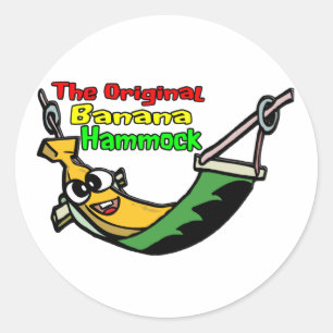 De originele Banana Hammock Ronde Sticker