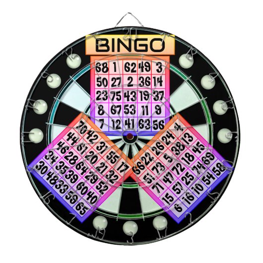 De originele Bingo Bango Dartbord (Voorkant)