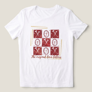 De originele brieven voor liefde begonnen bij Het  Tri-Blend Shirt