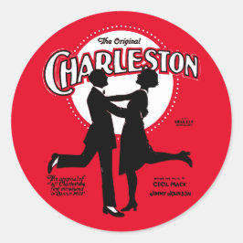 De originele Charleston Dance Bladmuziek 1923 Ronde Sticker