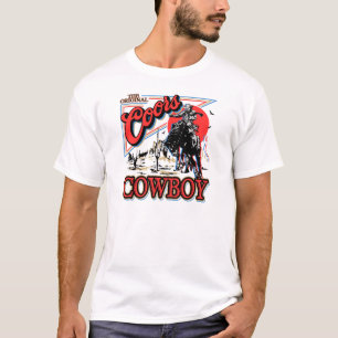 De originele Coors Cowboy Howdy Western T-shirt