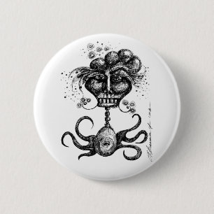 De originele Harpie van de Bar - knoop Ronde Button 5,7 Cm