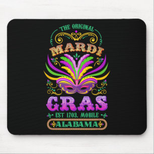 De originele Mardi Gras Mobile Alabyma 1703 Muismat