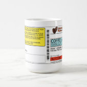 De originele Mok van de Presentatie van het Koffie (Center)