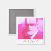 De originele roze Freud magneet (Voorkant / Achterkant)