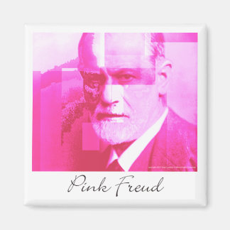 De originele roze Freud magneet