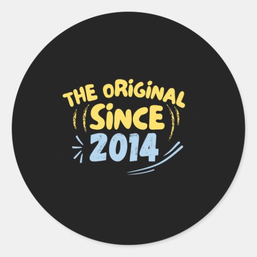 De Originele Sinds 2014 Sticker (Voorkant)