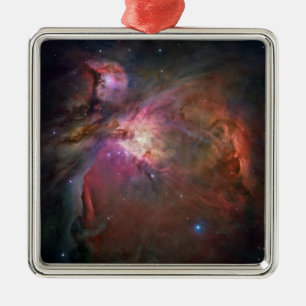 De Orionnevel - Roze Metalen Ornament