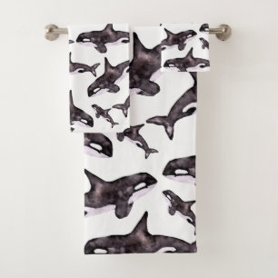 De Orka van de waterverf Bad Handdoek