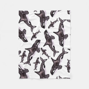 De Orka van de waterverf Fleece Deken