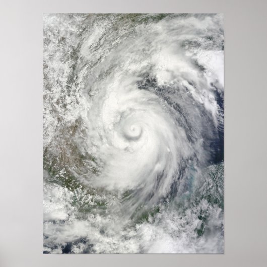 De orkaan Alex over de westerne Golf van Mexico Poster (Voorkant)