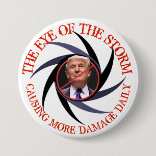 De orkaan Trump veroorzaakt meer schade per dag Ronde Button 7,6 Cm