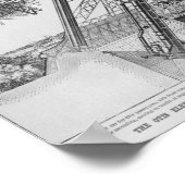 De Otis Elevator in de Eiffeltoren Poster (Hoek)