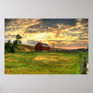 De Otter Creek Barn Poster