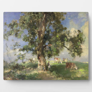 De oude asboom (olie op canvas) fotoplaat