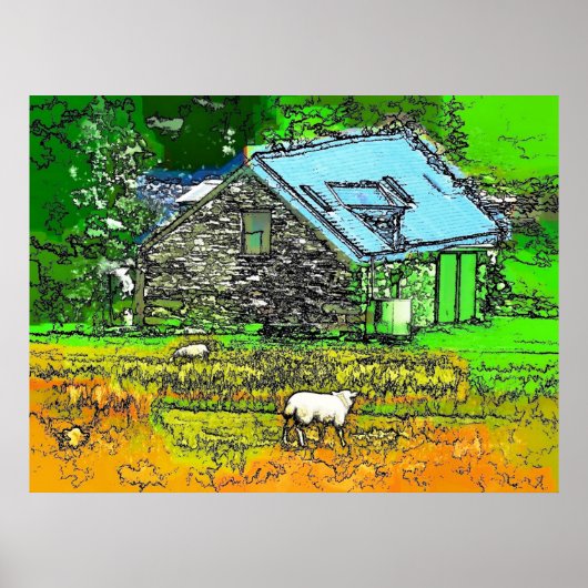 DE OUDE BARN POSTER (Voorkant)