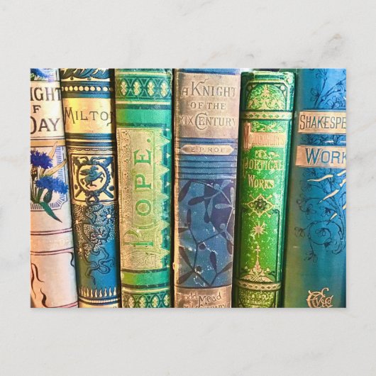 De oude bibliotheek briefkaart (Voorkant)