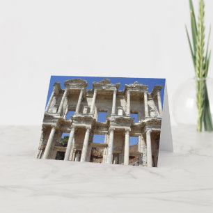 De oude bibliotheek van Celsus - Efeze, Turkije Kaart